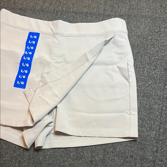 NWT Frank And Oak Beige Skort Shorts sz L Recycled Polyester - Picture 3 of 9